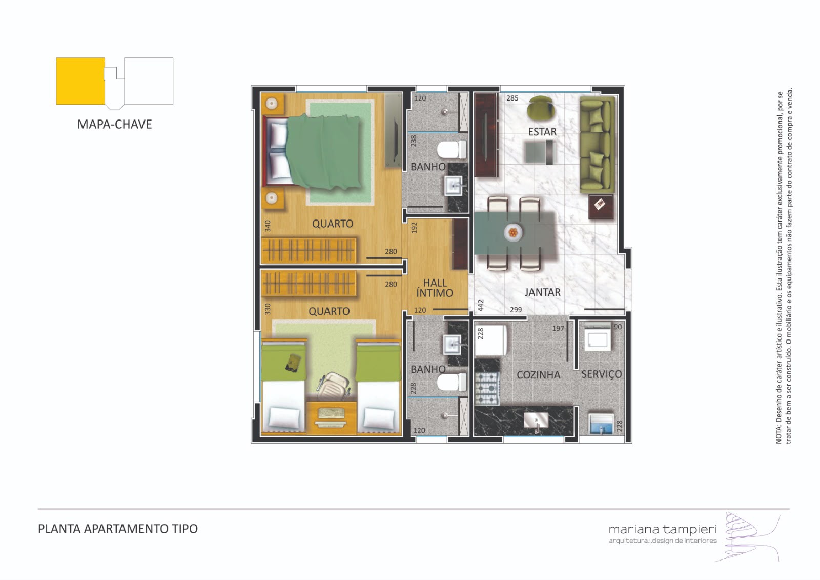 Apartamento no Buritis, planta